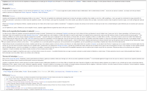 Capture d'écran de l'articlé Léophanès avant l'effacement par les administrateurs de Wikipédia. ©Wikipedia